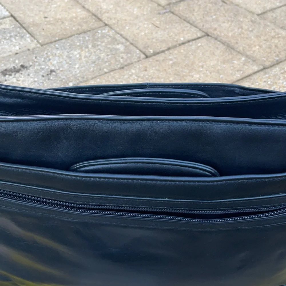 Satchi leather briefcase